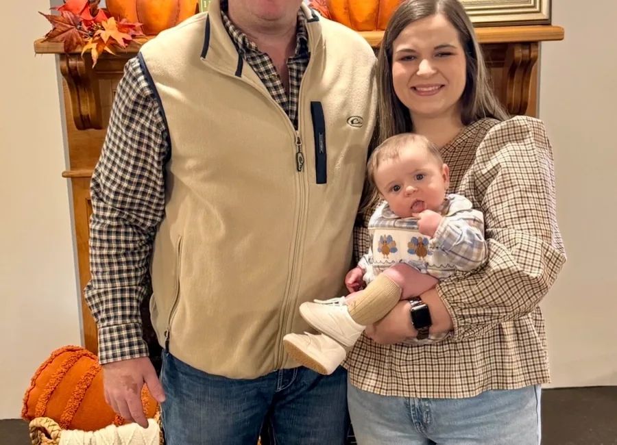 Dr. Hannah Butler with her family at a fall gathering