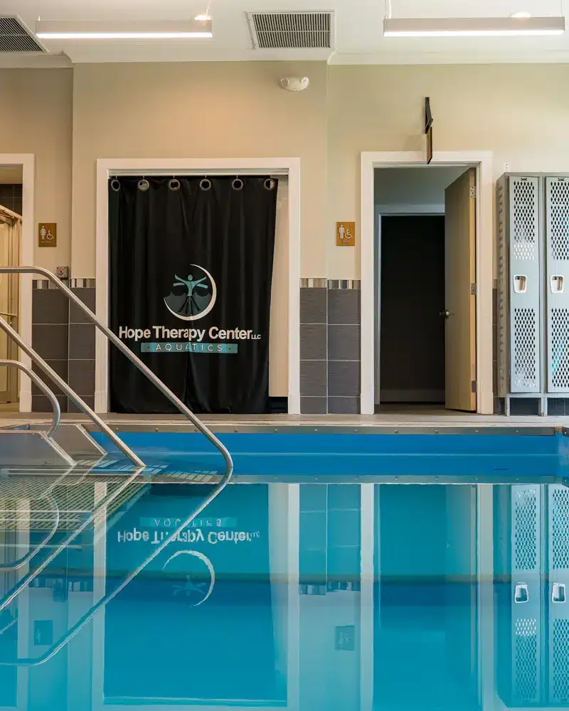 The aquatic therapy pool at Hope Therapy Center