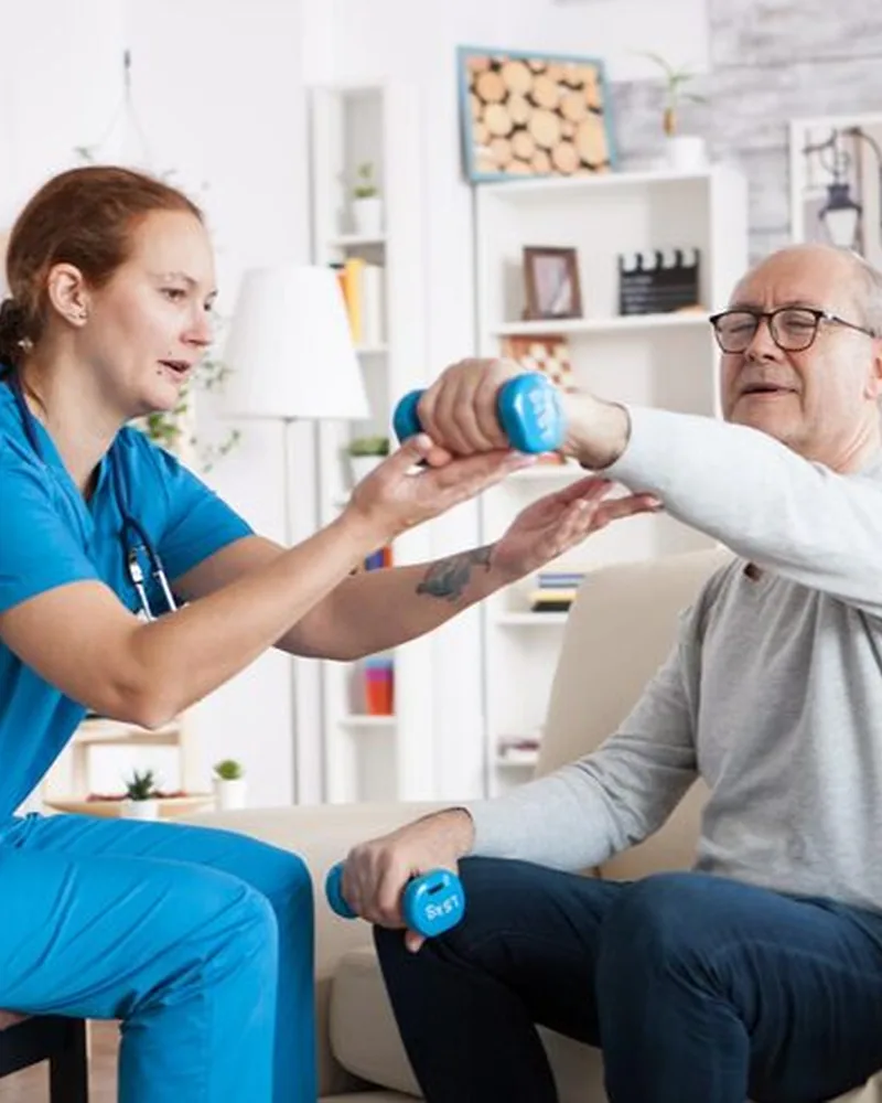 Geriatric physical therapy and balance training at Hope Therapy Center in Lake Charles