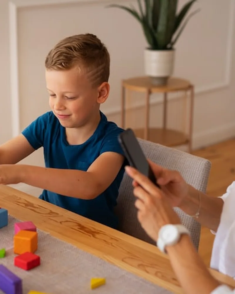 Child working through a play based therapy session at Hope Therapy Center in Lake Charles