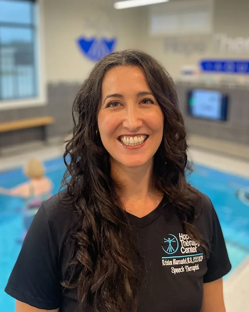 Kristen Marcantel, MS, CCC-L/SLP, speech pathologist at Hope Therapy Center